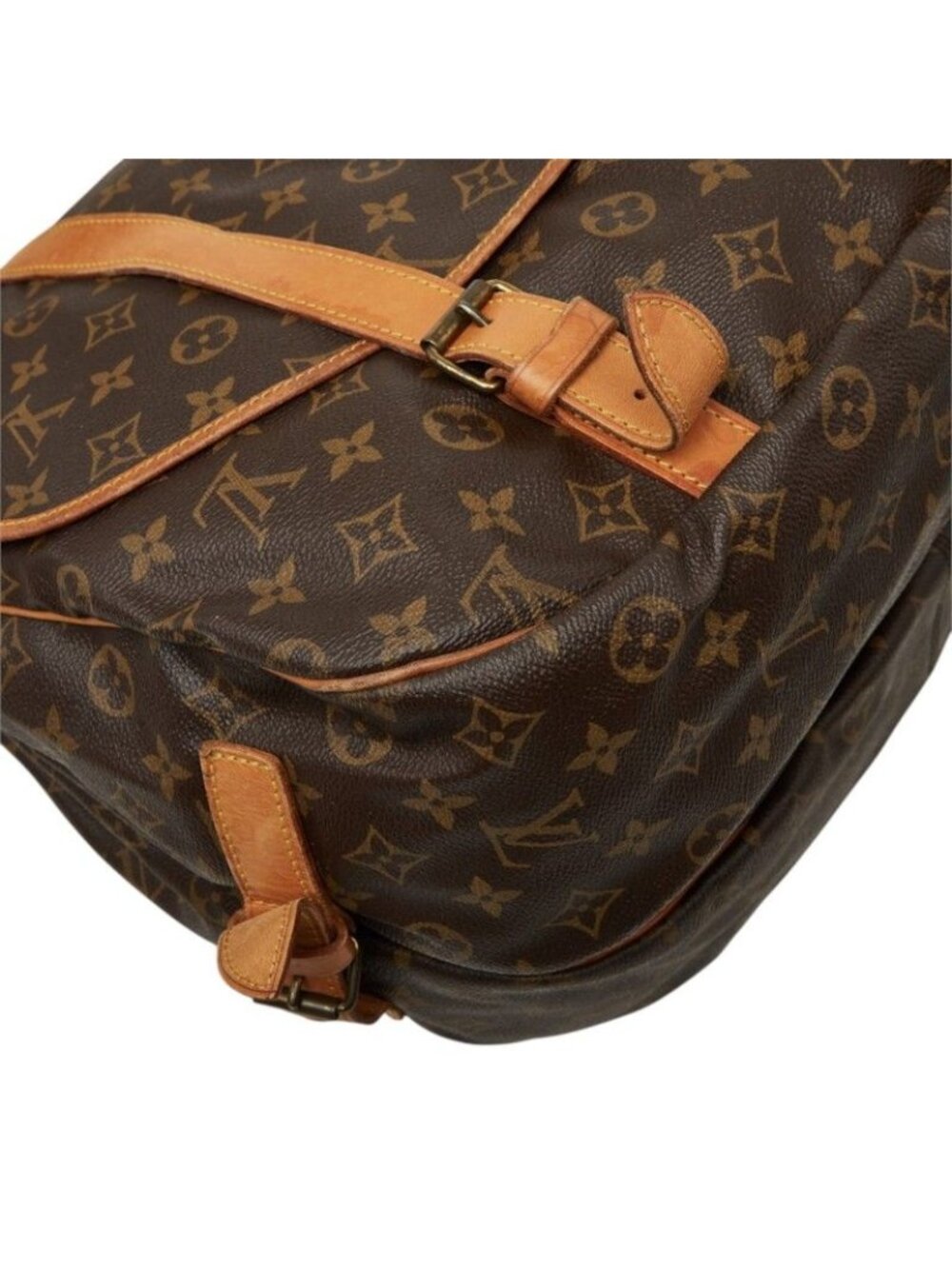 Louis Vuitton Monogram Saumur 35 Crossbody Shoulder Bag Brown Leather - Picture 7 of 10